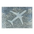 thumbnail image 1 of Travel Cutting Board, Airplane in the Sky with Doves Bird Hummingbird Flock Adventure Vacation, Decorative Tempered Glass Cutting and Serving Board, Small Size, Pale Blue Black White, by Ambesonne, 1 of 1
