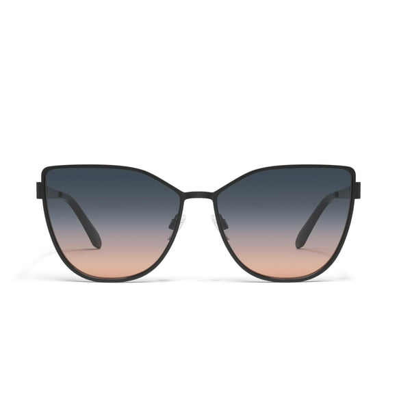 Lentes de Sol QUAY In Pursuit Gran Tamaño Ojo de Gato Negro/Humo