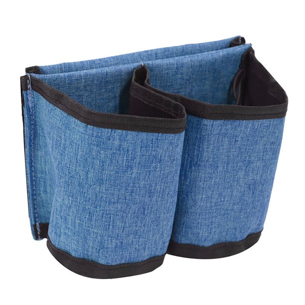 Portavasos De Viaje Para Equipaje Equipaje Bolsa de bebidas Oxford Transpirable 2 Tazas Accesorios para viajeros (Azul) Likrtyny Para Estrenar