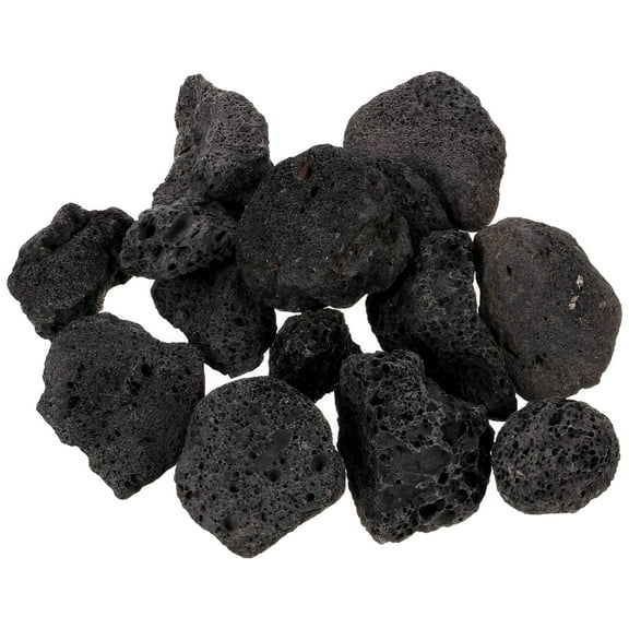 ACDANC Black Lava Rock For Aquarium Natural Volcanic Stones For Landscaping And Plants Decorative Rocks For Garden - Large Bag Of Rocks