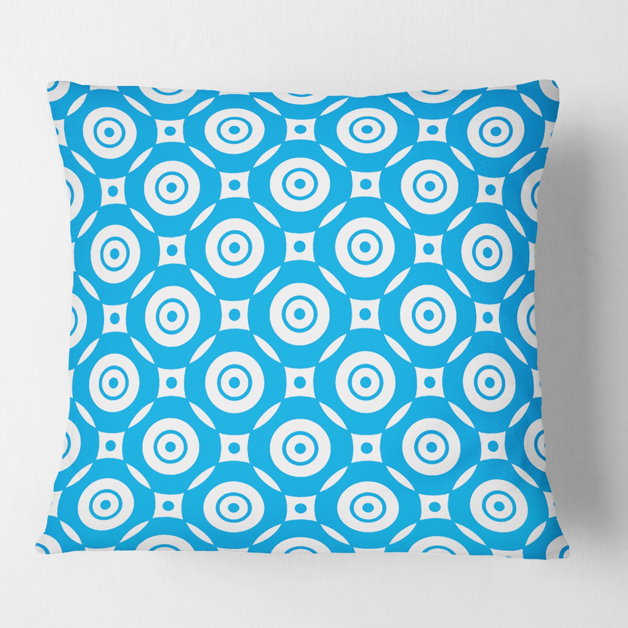 Designart Retro Ornamental Design IV' Mid-Century Modern Throw Pillow - 16x16