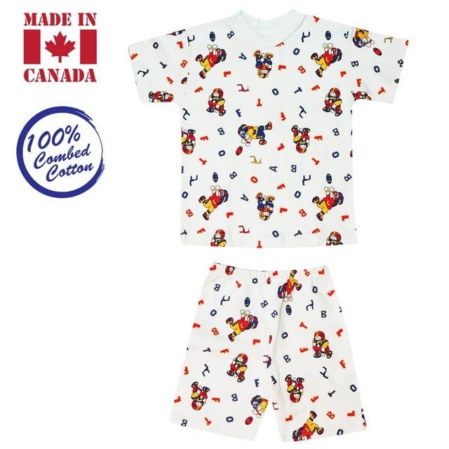 Exian Vals Kids 2-Pieces T-Shirt & Elastic Shorts, 2 Years, Football
