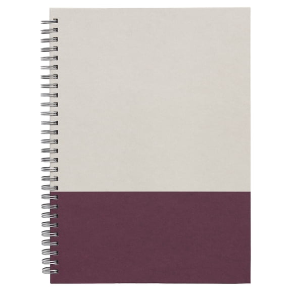 Staples TRU RED Medium Hard Cover Ruled Notebook Gray/Purple TR55742