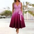 thumbnail image 2 of Levmjia Women's Plus Size Maxi Dress Summer Sleeveless V Neck Tie Waist A Line Dress with Pockets Casual Beach Vacation Long Dress, 2 of 8