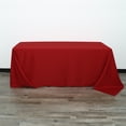 thumbnail image 2 of Your Chair Covers - Dark Red Rectangular Polyester Tablecloth (90x132 In.) - Durable, 2 of 5