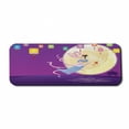 thumbnail image 1 of East Computer Mouse Pad, Chinese Woman Flying on Ocean with Lanterns and Full Moon Cartoon, Rectangle Non-Slip Rubber Mousepad Large, 31" x 12" Gaming Size, Purple and Multicolor, by Ambesonne, 1 of 2