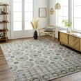 thumbnail image 4 of Mark&Day Washable Rugs, 5x7 William Traditional Sage Area Rug, Black Green Grey Carpet for Living Room, Bedroom or Kitchen (5'3" x 7', Machine Washable), 4 of 9