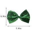thumbnail image 2 of YIFUNIN St. Patrick's Day Irish Bow Tie, Green Decorative Bow Tie for Holiday Party Outfits, Men's and Women's Festival Accessory – Adjustable & Festive Design,Green, 2 of 2