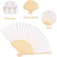 thumbnail image 3 of LINLIN Hand Fan Folding, 4 Pcs White Folding Fan Handheld Fan for Women Men Dancing Cosplay Props Wedding Party Home Decorations Birthday Gifts, 3 of 7