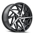 thumbnail image 1 of Mazzi 377 Freestyle 17x8 5x4.5"" +35mm Black/Machined Wheel Rim 17"" Inch, 1 of 1