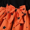 thumbnail image 5 of LIIPEE Girls Dresses Halloween Cartoon Pumpkin Printed Long Sleeve Round Neck Bowknot Ball Gown Princess Sundress Toddler Stylish Indoor Outdoor Wear Dress,Black,18-24 Months, 5 of 7