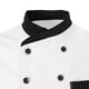 thumbnail image 3 of para proteger Chaqueta de Unisex Adultos Cruzadas Medias Cuello Mandarín Bolsillo Ropa Blanco XL Salvador Uniforme de la chaqueta del chef, 3 of 7