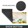 thumbnail image 7 of Kitchen Rugs and Mats Non Skid Washable Sunflower Wood Colored Flowers Kitchen Mat and Rug Set,Floor Cushion Waterproof Rug,Rubber Backed Area Rugs for Kitchen Laundry, 7 of 7