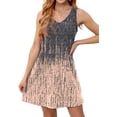 thumbnail image 3 of Fantaslook Summer Dresses for Women Casual V Neck Sleeveless Sundresses Floral Beach Short Dress with Pockets, 3 of 8