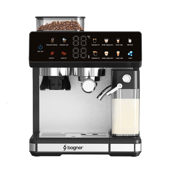 Bogner Cafetera Semiautomatica Con Molino 1350 W BDCM10