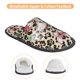 thumbnail image 3 of Balery Leopard Dots Pantuflas de Casa de Felpa Silenciosas con Diseño Estampado, Zapatillas Cómodas Antideslizantes de Algodón para Interior-Large, 3 of 8