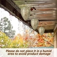 thumbnail image 5 of 6 Pack Wasp Nest Decoy, Hanging Waterproof Cloth and Paper Hornet Deterrent, Fake Wasp Nest for Yellow Jackets and Bees, Outdoor Garden Yard Protection, 5 of 7