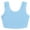 ❧473-Blue, variant on Women's Solid Color Sleeveless Lace Patchwork Camisole Cropped Top for Daily Wear in Soft Breathable Fabric for Beach Party