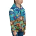 thumbnail image 5 of Pofeuu Sea World Print Teenage Zipper Hoodie Sweatshirts Hooded Casual Jackets With Pocket For Boys Girls-Small, 5 of 6