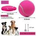 thumbnail image 2 of 9.5" Oversize Giant Tennis Ball Dog Tennis Ball Large Pet Chew Toy Dog Ball Gift with Needle, 2 of 7