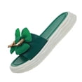 thumbnail image 4 of Sandalias de moda para Mujer Yinane Mulas Verde 38 39, 4 of 8
