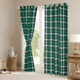 thumbnail image 3 of Homewish Minimalist Plaid Stripes Blackout Curtains Set of 2 (52x84 Each) For Female Men Adults,Green Grey Window Curtains,Abstract Geometric Curtains and Drapes,Luxury Bedroom Decor, 3 of 6