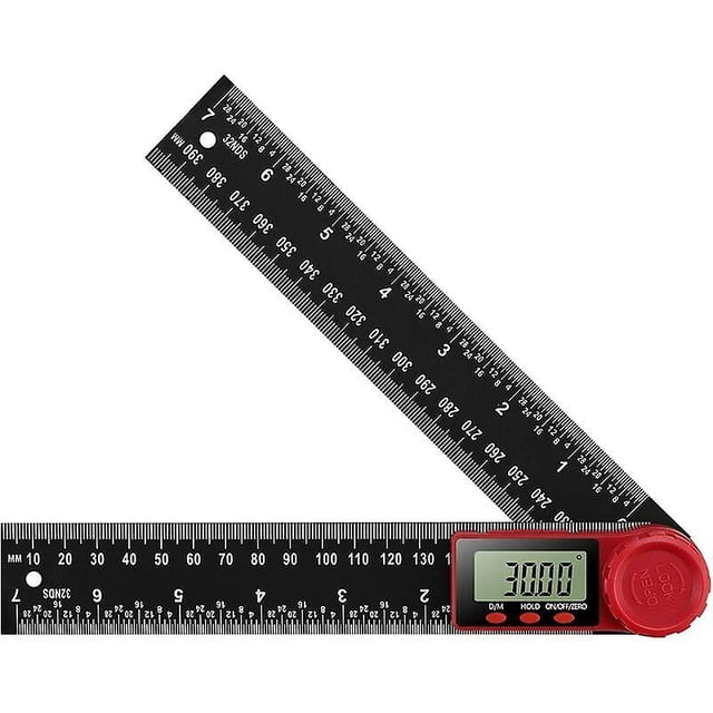 Digital Protractor Digital Angle Ruler 360° Digital Goniometer with Large LCD Display Ruler Measuring Tool (200mm)