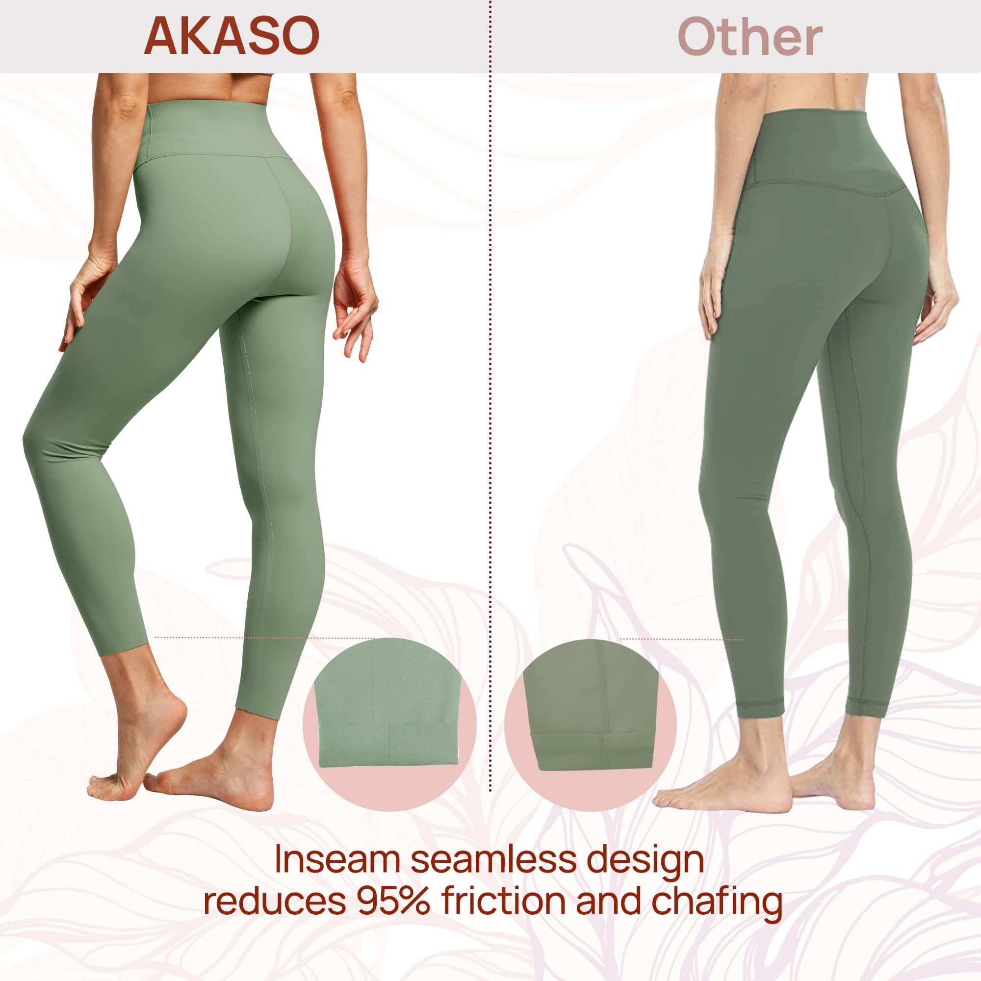 Women Yoga Pants Tummy Control Legging 4 Way Stretch Mid Rise Onesize for  Workout with Avocado Caring your Skin 