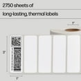 thumbnail image 4 of HP 3" x 1" Direct Thermal Shipping Labels, 2 Rolls, 1375 Sheets per Roll, 4 of 8