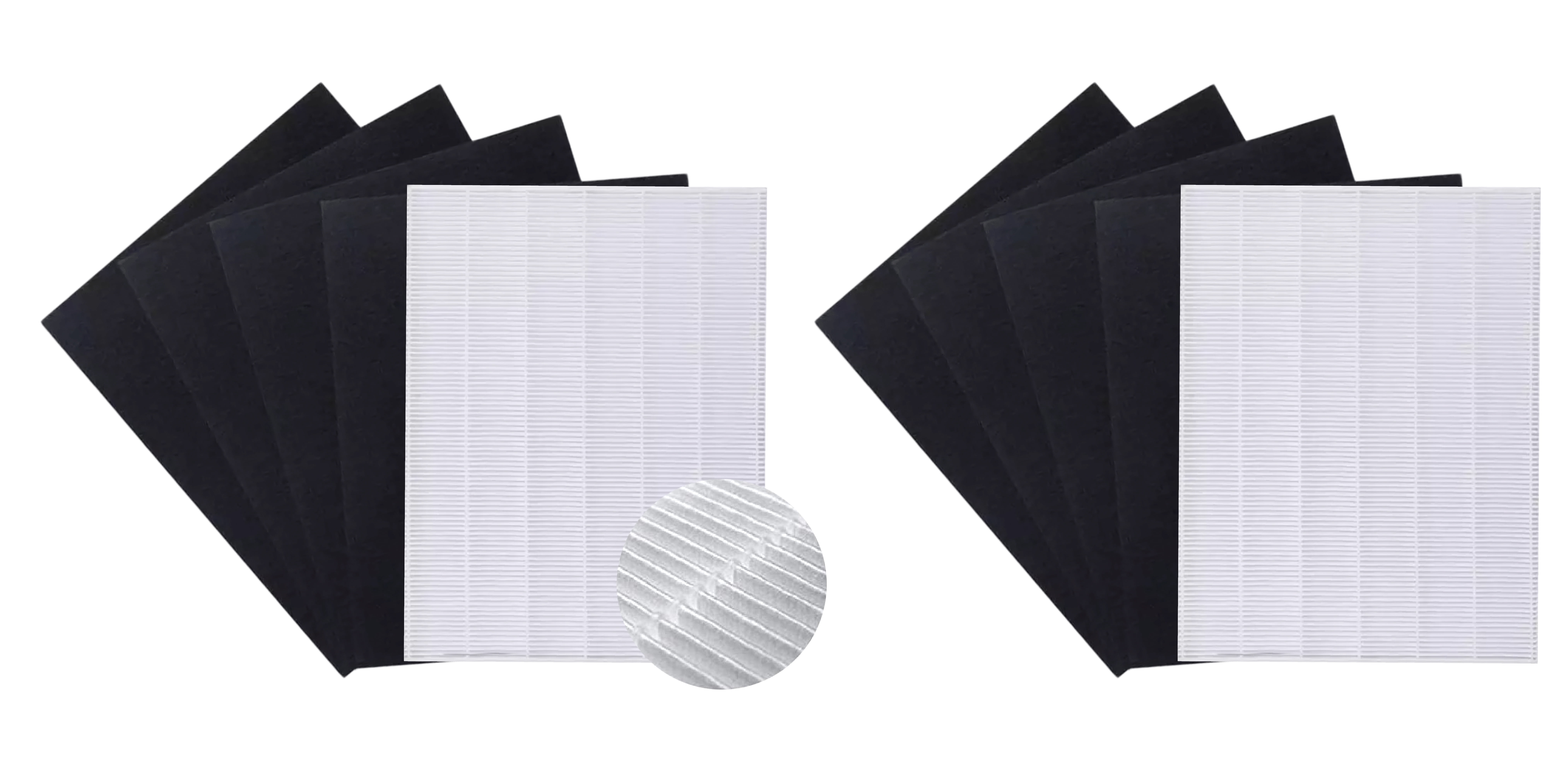 8-Pack C545 H13 HEPA Replacement Filter Set – Compatible With Winix C545 Air Purifier, Includes 4 HEPA + 4 Carbon Filters