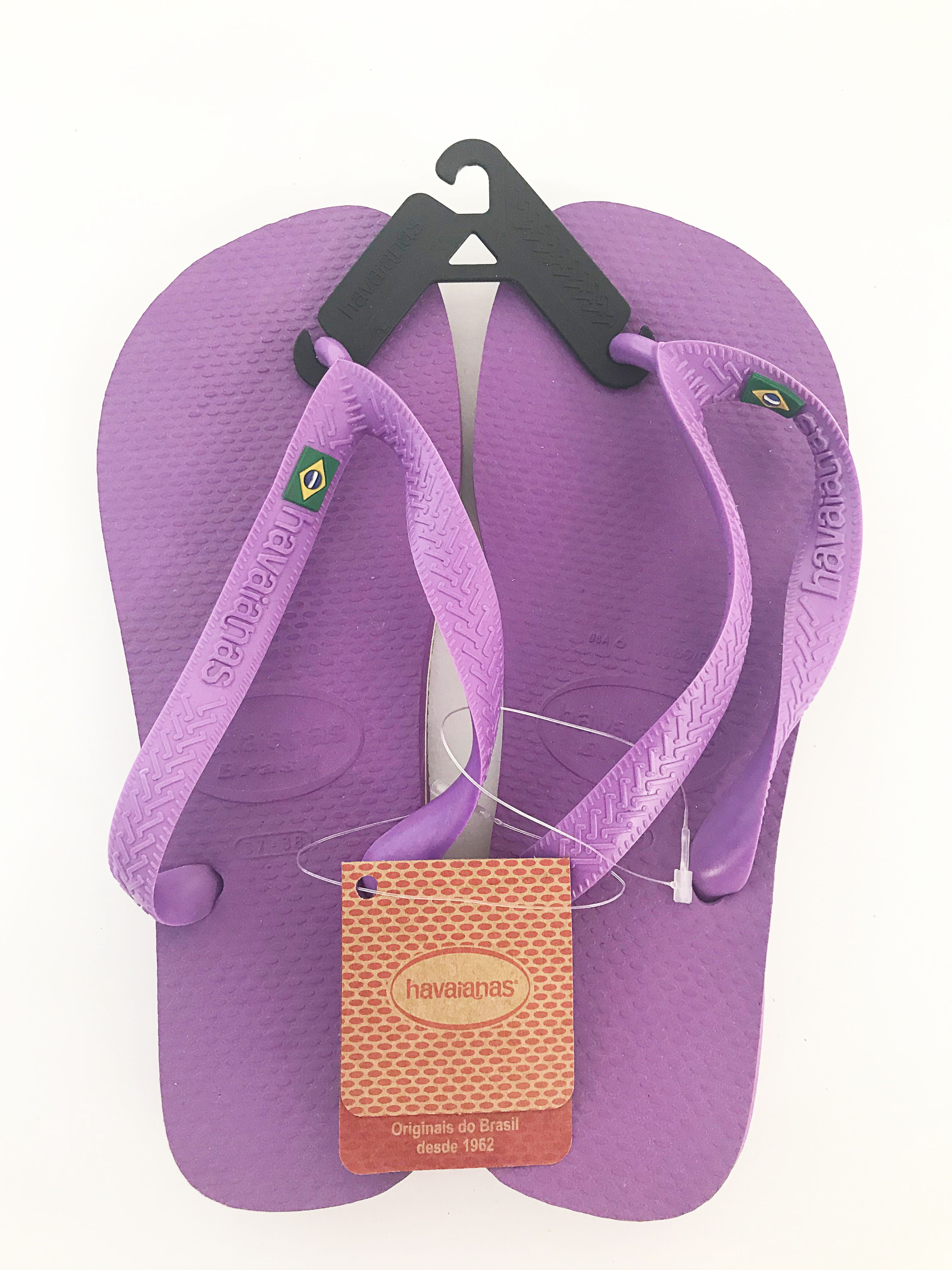 purple glitter havaianas