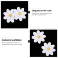 thumbnail image 2 of ELAYARD 30-Pack White Daisy Flower Iron-On Embroidered Applique Patches for Clothing, Jackets, Hats, and Craft Decoration, 2 of 4