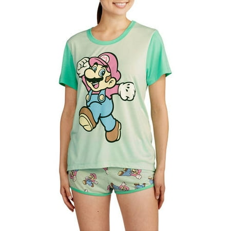 Nintendo Juniors Sleep Tee and Boxer Short Sleepwear Set