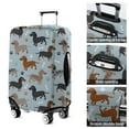 thumbnail image 5 of Cute Dachshund and Dog Footprint Luggage Cover Fashion Suitcase Cover Baggage Covers Fit 25-28 Inch Luggage (Go Travel), 5 of 5