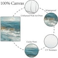 thumbnail image 3 of 4Pcs 4 Styles Ocean Canvas Wall Art Beach Wall Prints 7.9" x 9.8" Cloth Boho Blue Sea Sunset Poster Picture Painting Walls Arts Decoration Print DIY, 3 of 9