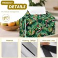thumbnail image 6 of Bulopur Christmas Santa Tree Tissue Box Cover PU Leather Tissue Holder for Countertop Desk Bedroom Christmas Home Accent Decor, 6 of 7