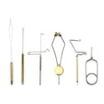 thumbnail image 1 of Vensio -6pcs Professional Fly Tying Tool Set with Brass Bobbin Threader and Finisher, High Performance Fishing Lure Making Kit for Beginners, Copper & Stainless Steel, 1 of 7