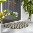 thumbnail image 5 of Unique Loom Outdoor Striped Collection Area Rug - Striped (3' 1" x 6' 1" Hearth Charcoal/Ivory), 5 of 11