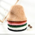 thumbnail image 4 of Bucket Hats Furry Women Men Plush Cap Warm Faux Fur Soft Fisherman Hat Adjustable Winter Spring, 4 of 6
