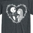 thumbnail image 3 of The Nightmare Before Christmas - Jack Sally Heart - Men's Short Sleeve Graphic T-Shirt, 3 of 5