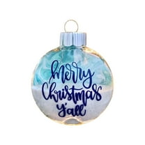 Elainilye 2D Beach Christmas Ornament for Tree Decor Holiday Decoration Coastal Theme Festive Ornaments for Home Party