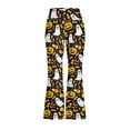 thumbnail image 4 of DISNIMO Halloween Ghost Flare Leggings for Kids 7-8 Girls Leggings Cross Flare Pants with Pockets for Kids Bell Bottoms Pants Girls Yoga Pants Bell Bottoms for Kids High Waisted Leggings, 4 of 7