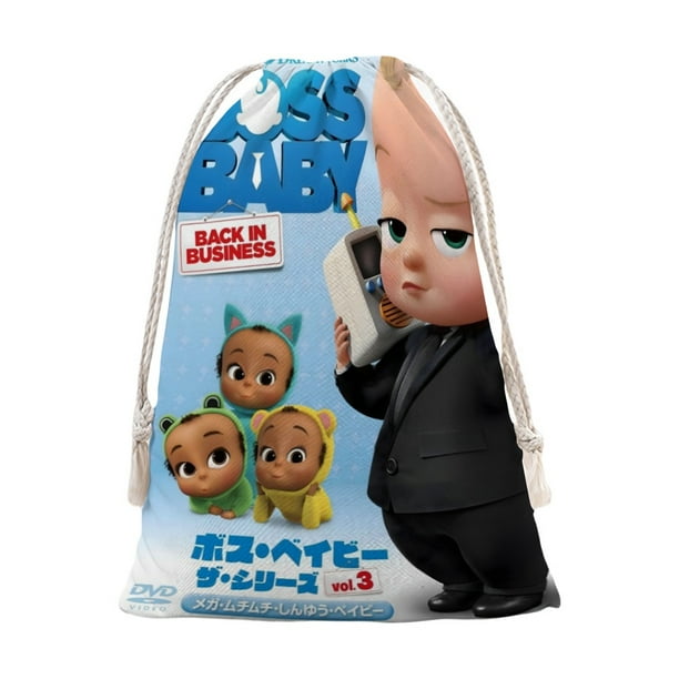 Bebé Jefe 3 Bolsa de regalo con cierre de cinta navideño para decoración de Navidad,50cm×80cm.