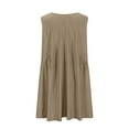 thumbnail image 6 of DailyTrove Women's Solid Color Sleeveless Mini Dress, Casual Lounge & Beach Wear, Soft Rayon Blend, Relaxed Fit, Plus Size Friendly, 6 of 6