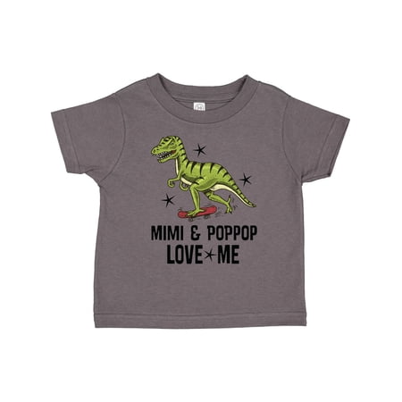 Inktastic Mimi and PopPop Love Me Dinosaur Boys Toddler T-Shirt