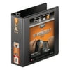 Wilson Jones Heavy-Duty Round Ring View Binder w/Extra-Durable Hinge, 3" Cap, Black -WLJ36349B