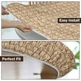 thumbnail image 6 of Rattan Round Fitted Tablecloth with Elastic Edge,Water&Stain-Resistant Wipeable Picnic Beige Table Cover for 48"-52" Found Tables Reusable Weaving Print Table Cloth for Dinner,Outdoor,Patio,Camping, 6 of 8