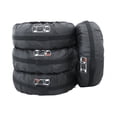 thumbnail image 3 of Juego de 4 piezas por pieza de cubierta de neumático de coche multicolor, accesorios para automóviles con estilo para automóviles Vehículos, repuestos y accesorios Mis signo rojo banda negra S Speravity VI000114-01, 3 of 6