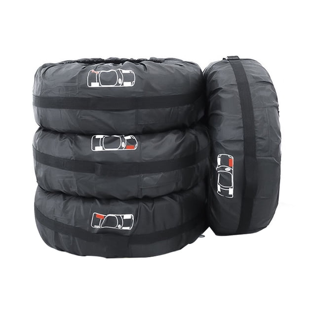 Juego de 4 piezas por pieza de cubierta de neumático de coche multicolor, accesorios para automóviles con estilo para automóviles Vehículos, repuestos y accesorios Mis signo rojo banda negra S