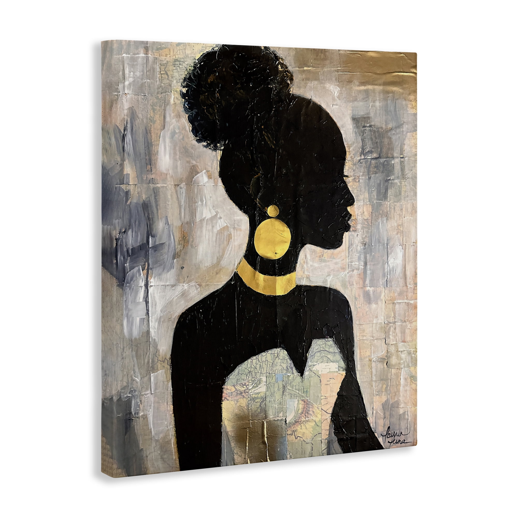 Stupell Industries Elegant Fashion Silhouette Canvas Wall Art, design by Lauren Luna